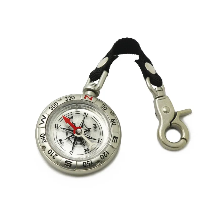 Compass Keychain Mini - GEFENSI Mini Compass With Lanyard Key