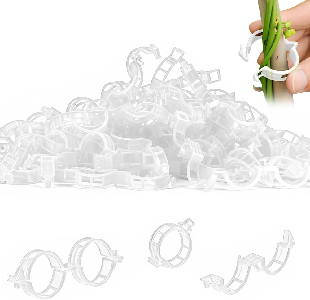Gear Tie Reusable - 100PCS Plant Support Clips Reusable Garden
