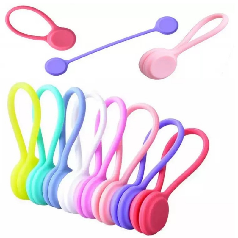 Gear Tie Reusable - Silicone Magnetic Cable Ties Silicone Management