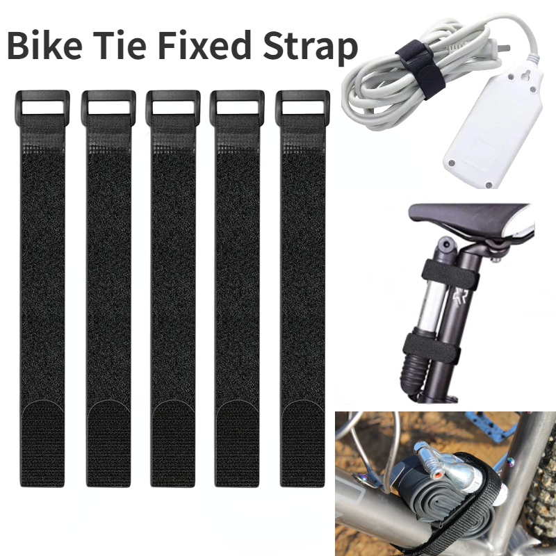 Gear Tie Reusable - 5pcs 2.5*30cm Bike Tie Fixed Strap
