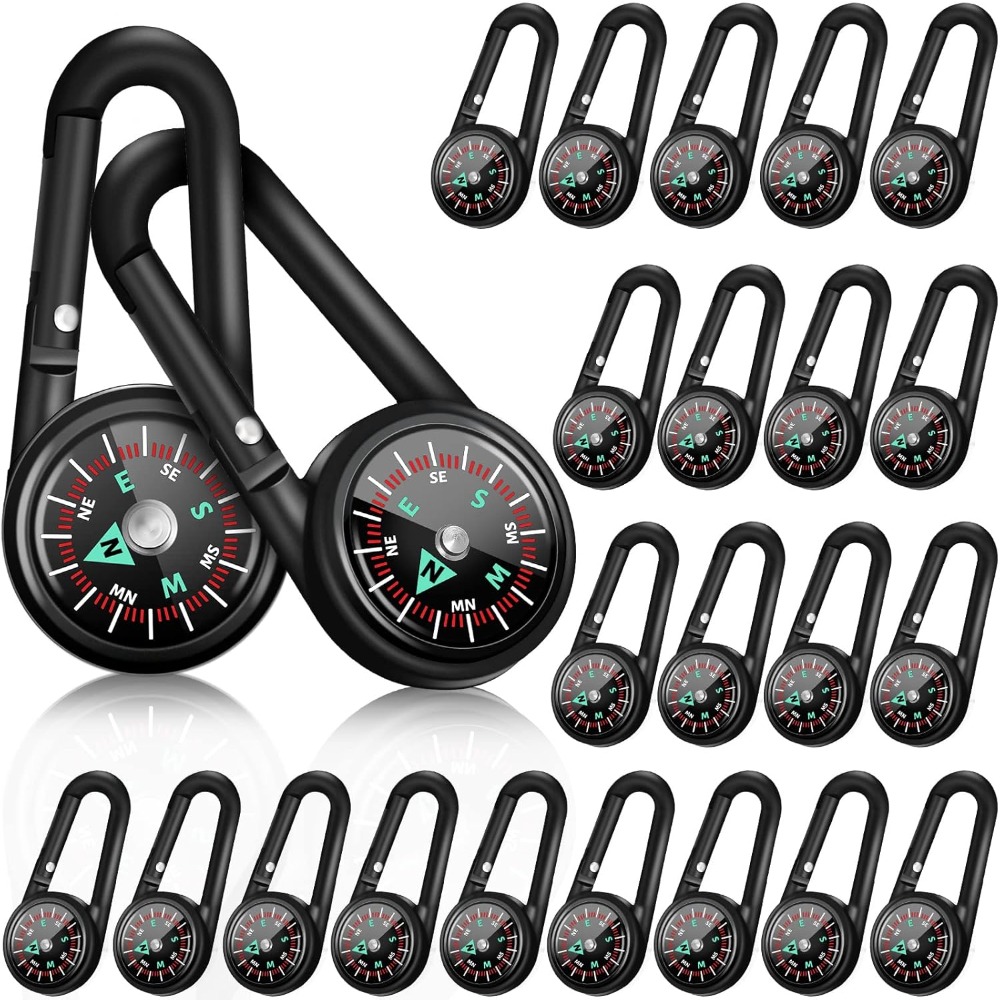 Compass Keychain Mini - 6-50 Pcs Mini Magnetic Compass Keychain