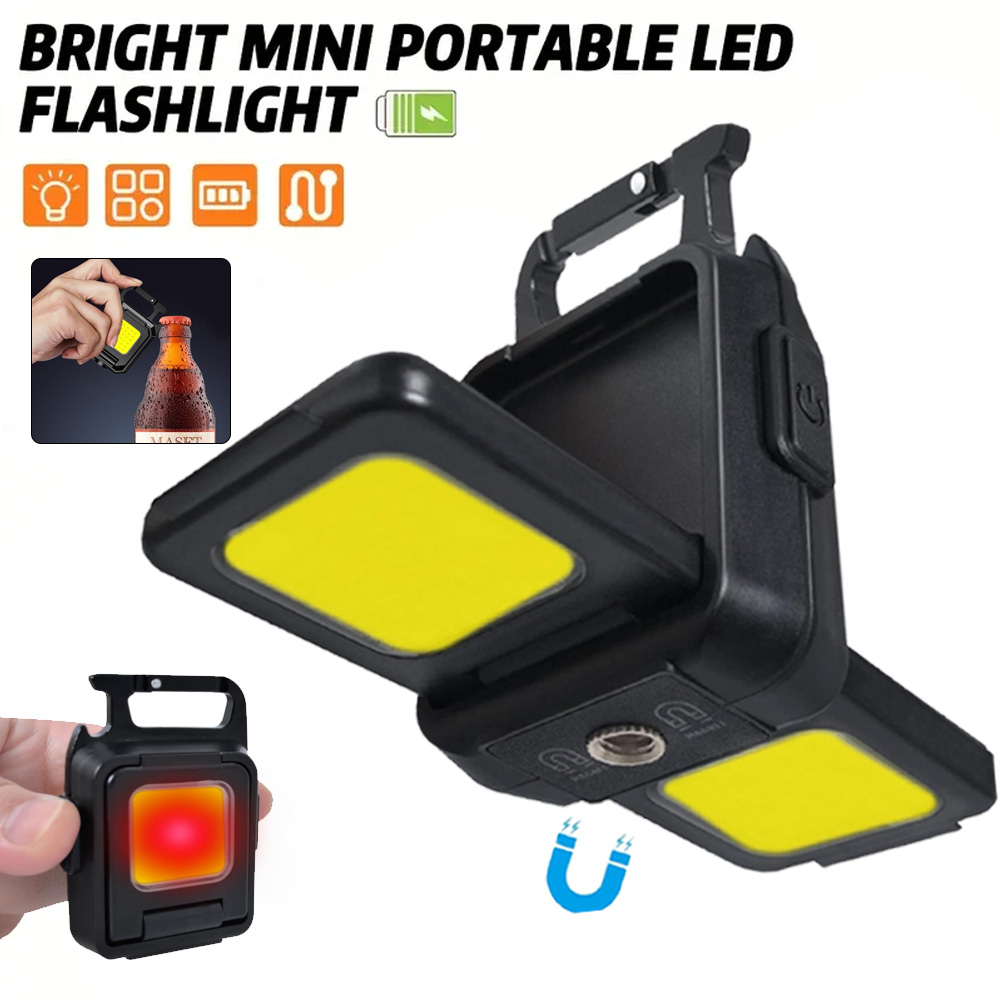 Keychain Flashlight - Mini Flashlight Keychain Light COB Work