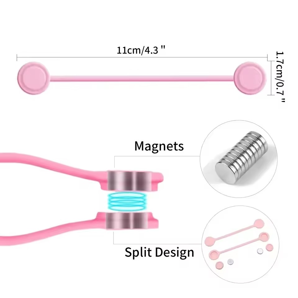 Silicone Magnetic Cable Ties S - đánh giá và giá Gear Tie Reusable