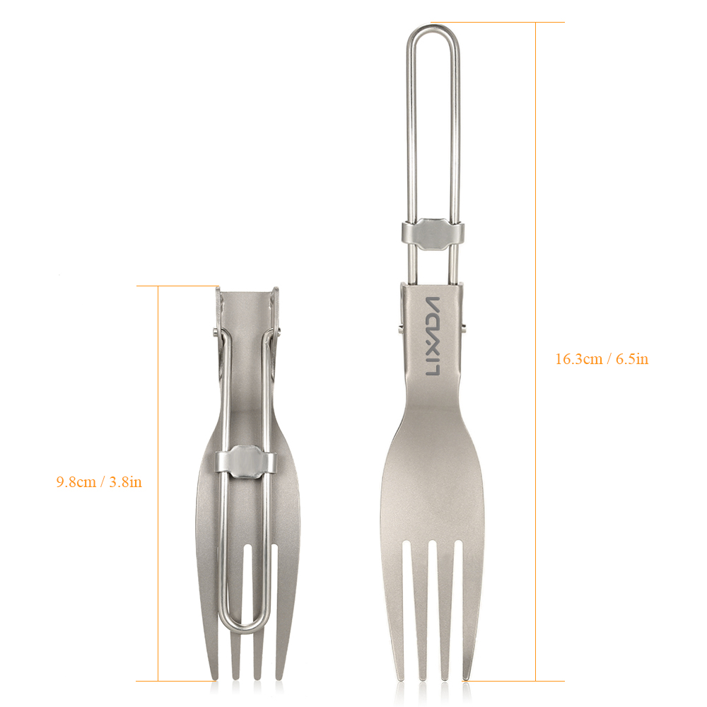 Lixada Titanium Folding Fork U - đánh giá và giá Edc Everyday Carry Knives