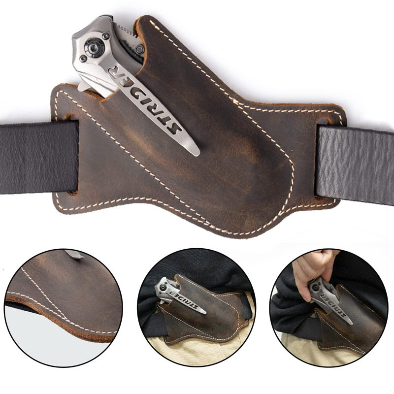 1PC Leather Knives Sheaths Fol - đánh giá và giá Edc Everyday Carry Knives