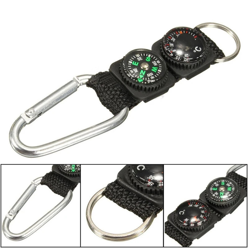 1pc Universal Multifunction 3  - đánh giá và giá Compass Keychain Mini