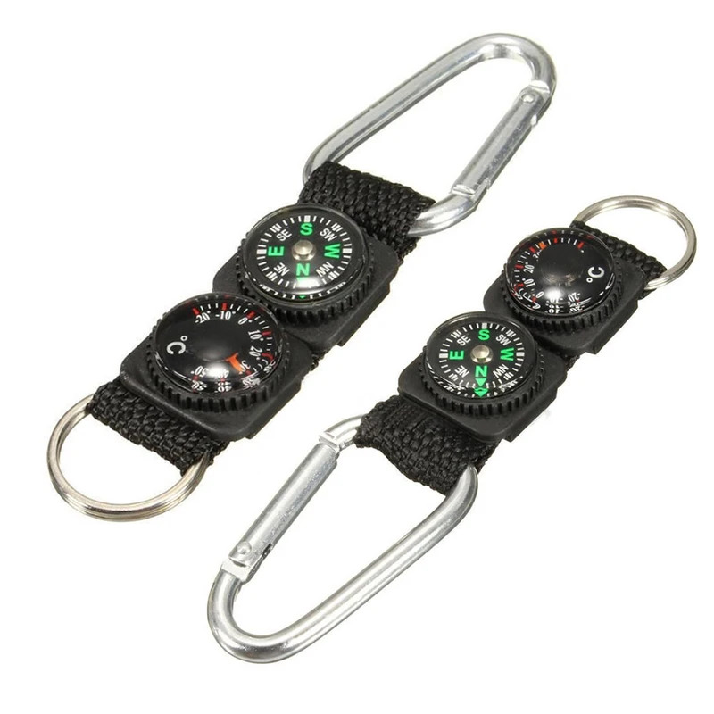 1pc Universal Multifunction 3  - đánh giá và giá Compass Keychain Mini