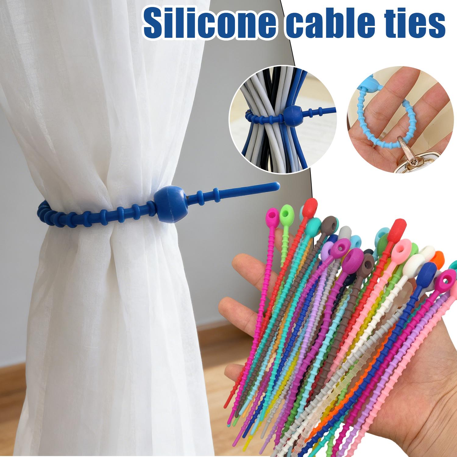 200Pcs/Lot Silicone Reusable B - đánh giá và giá Gear Tie Reusable