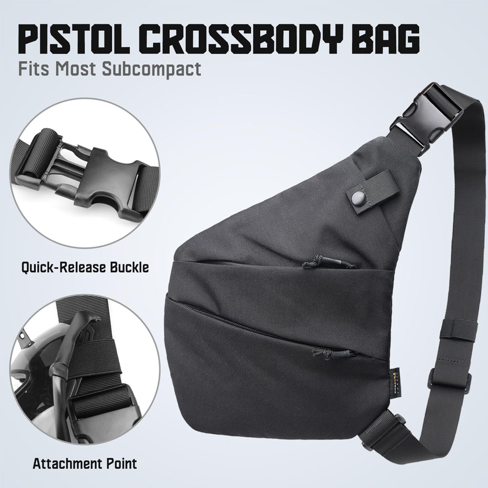 Tactical Concealed Gun Carry B - đánh giá và giá Edc Pistol Carry Bag