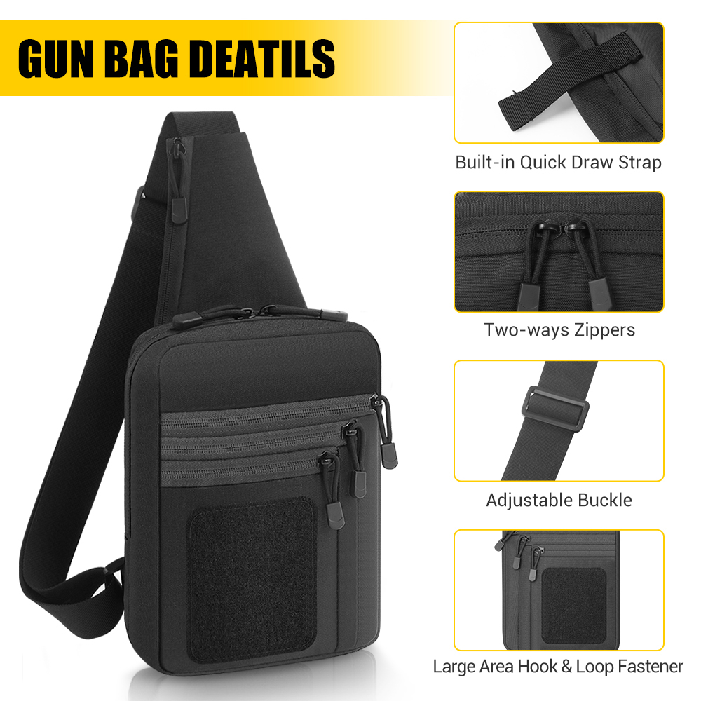 Tactical Pistol Gun Bag Concea - đánh giá và giá Edc Concealed Carry Holster