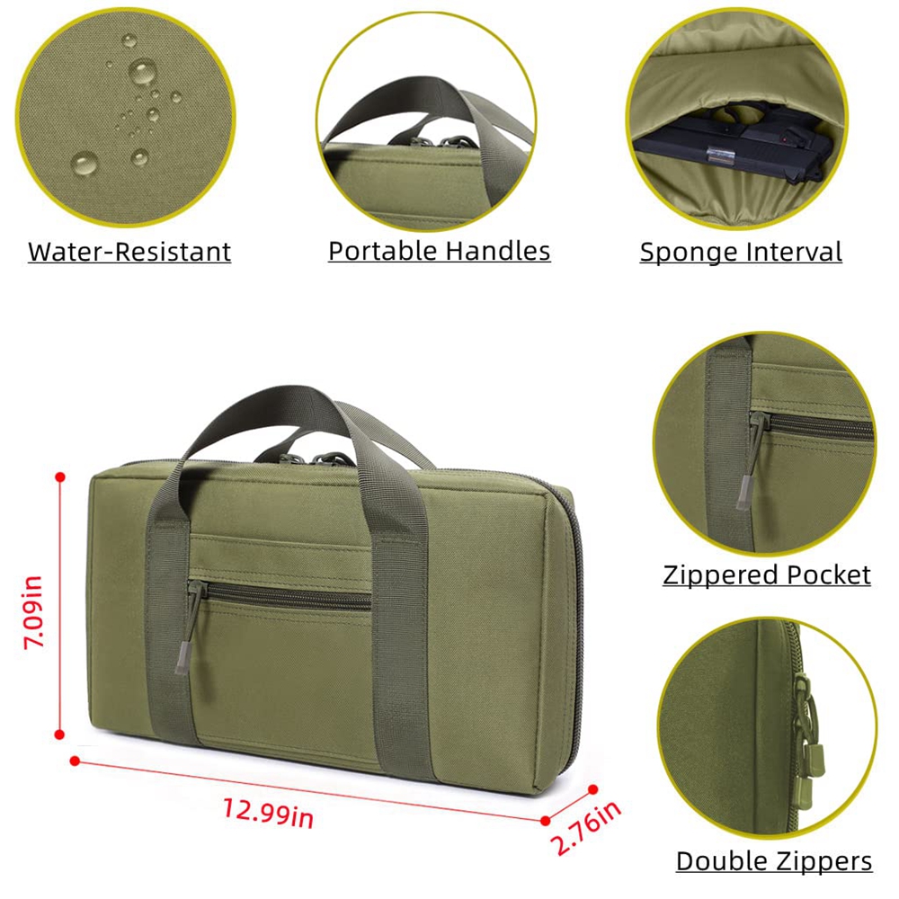 Tactical Pistol Range Bag Gun  - đánh giá và giá Edc Pistol Carry Bag