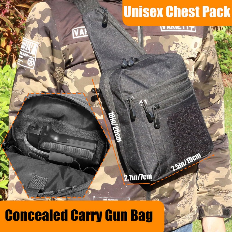 New Tactical Chest Bag Pistol  - đánh giá và giá Edc Concealed Carry Holster