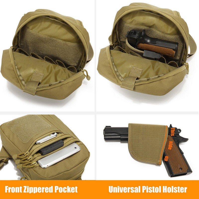 New Tactical Chest Bag Pistol  - đánh giá và giá Edc Concealed Carry Holster