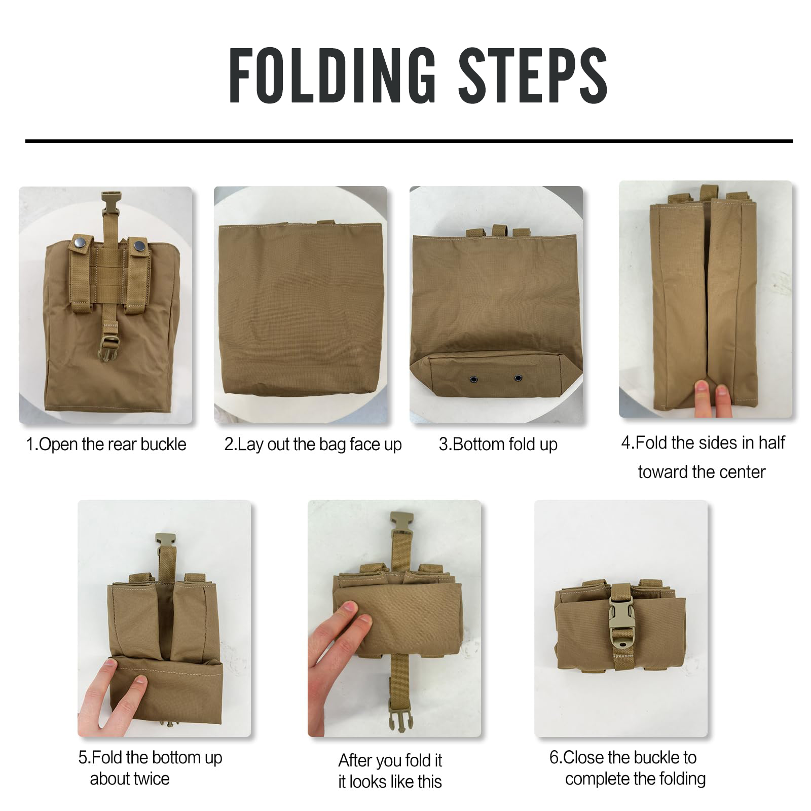 New Molle Folding Dump Drop Ma - đánh giá và giá Edc Deep Carry