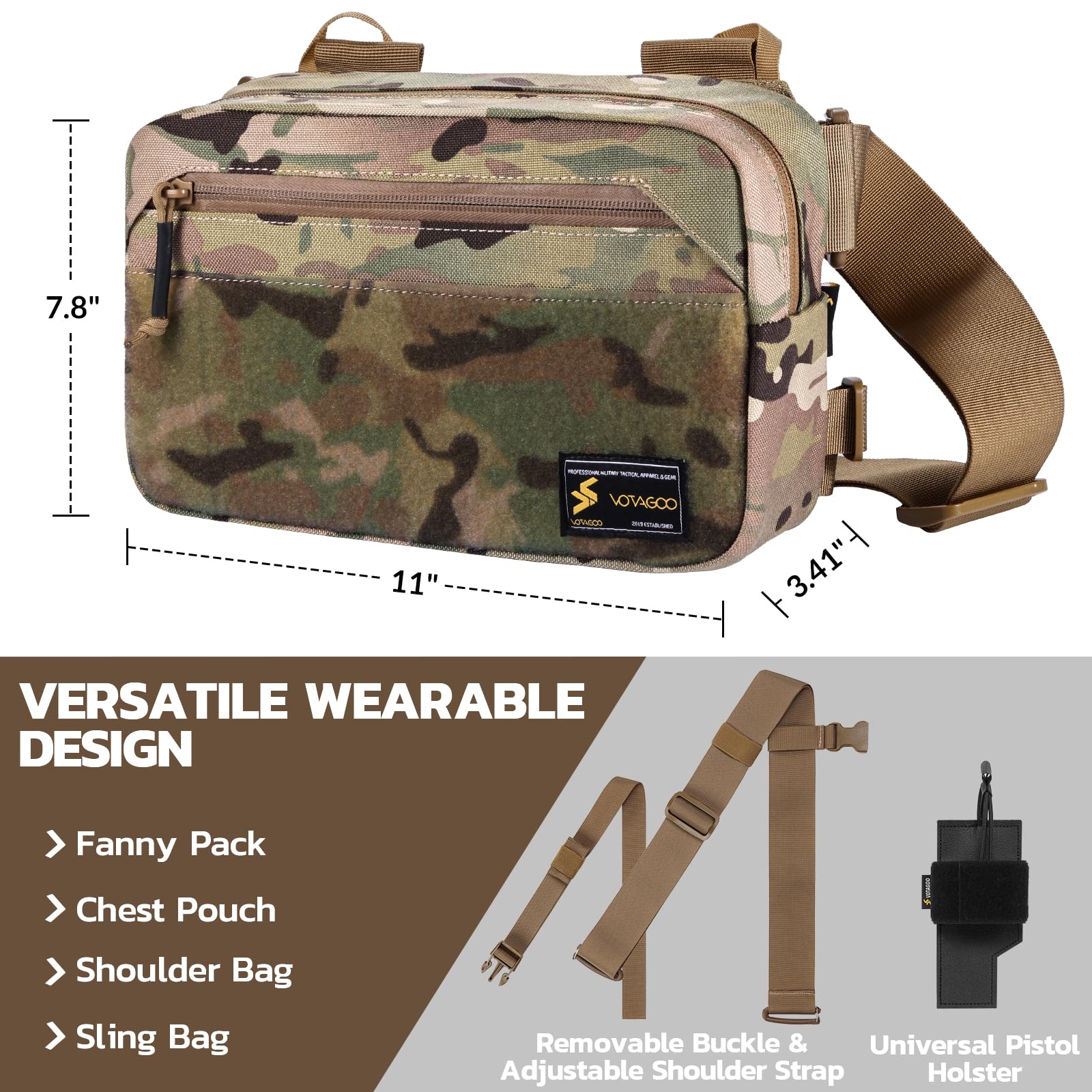 Tactical Fanny Pack, Concealed - đánh giá và giá Edc Concealed Carry Fanny Pack