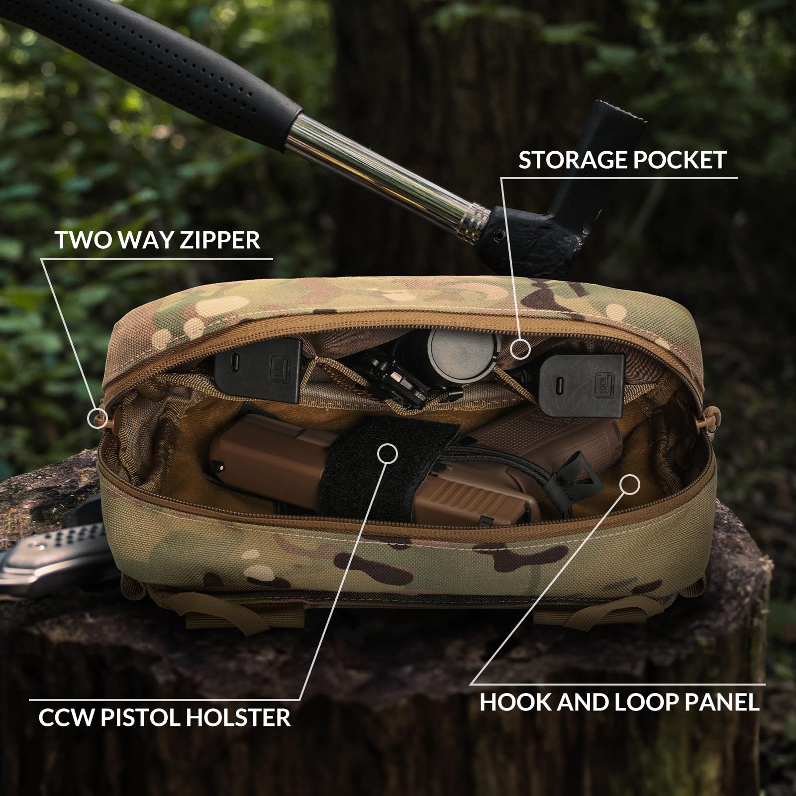 Tactical Fanny Pack, Concealed - đánh giá và giá Edc Concealed Carry Fanny Pack