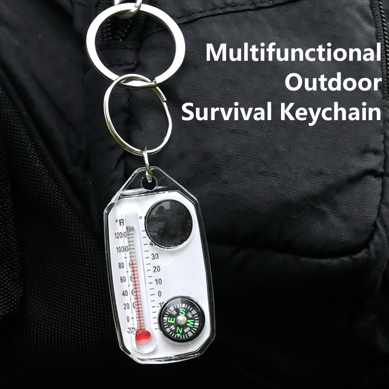 Outdoor Equipment Compass Ther - đánh giá và giá Compass Keychain Mini