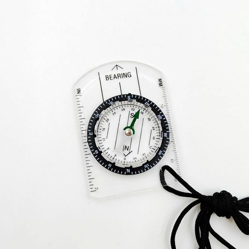 1pc/2pc New Outdoor mini Acryl - đánh giá và giá Compass Keychain Mini