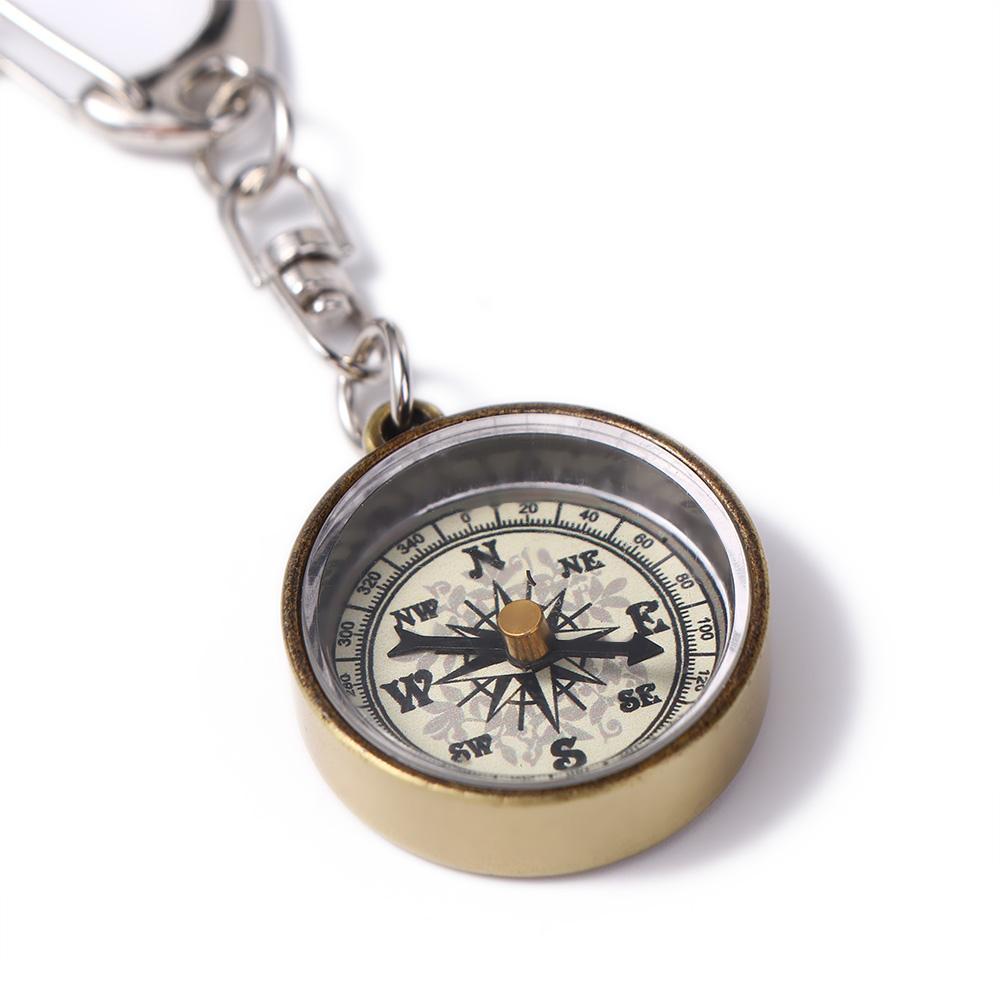 Climbing Equipment Zinc Alloy  - đánh giá và giá Compass Keychain Mini
