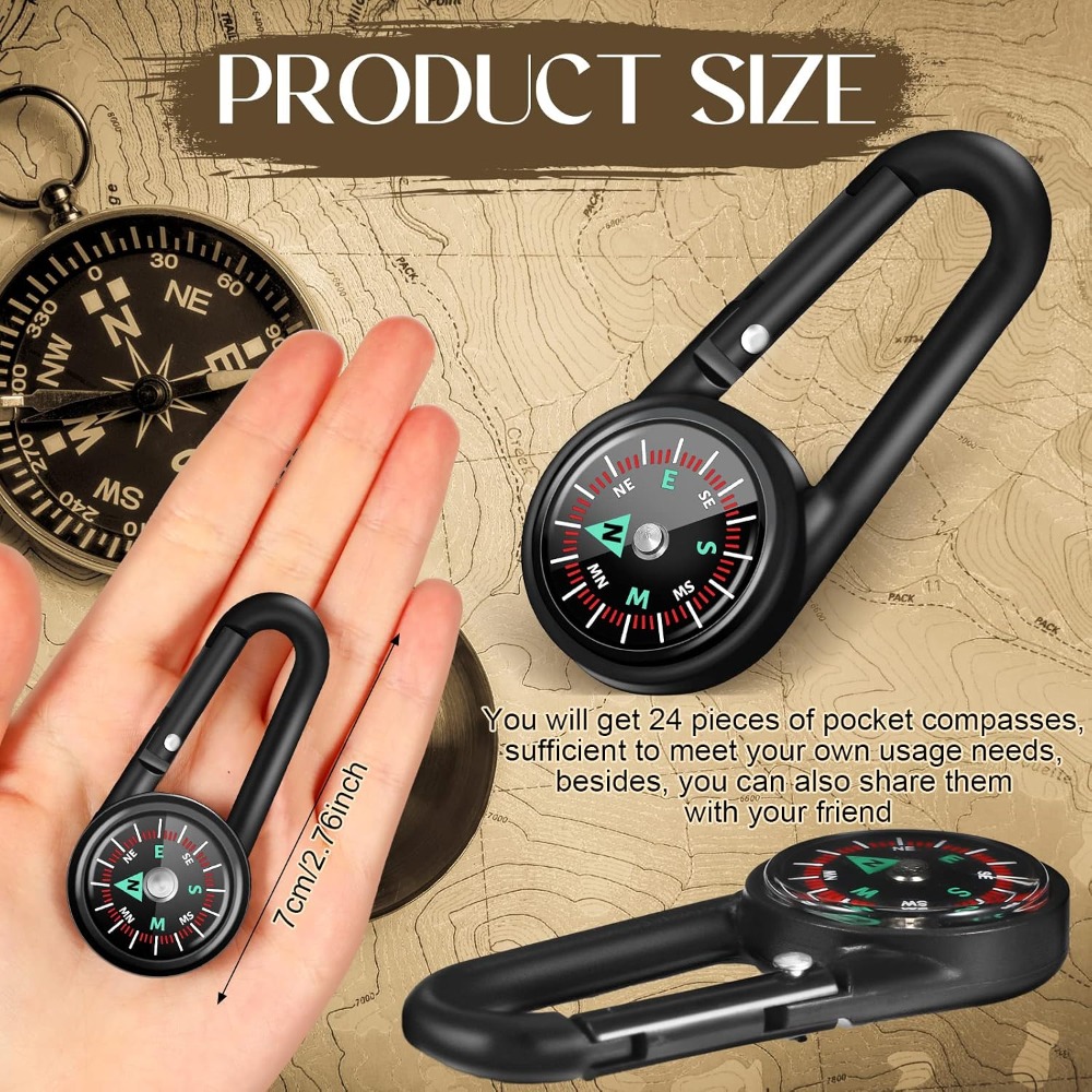 6-50 Pcs Mini Magnetic Compass - đánh giá và giá Compass Keychain Mini