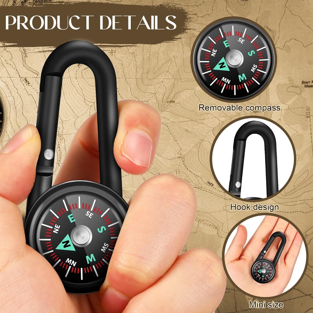 6-50 Pcs Mini Magnetic Compass - đánh giá và giá Compass Keychain Mini