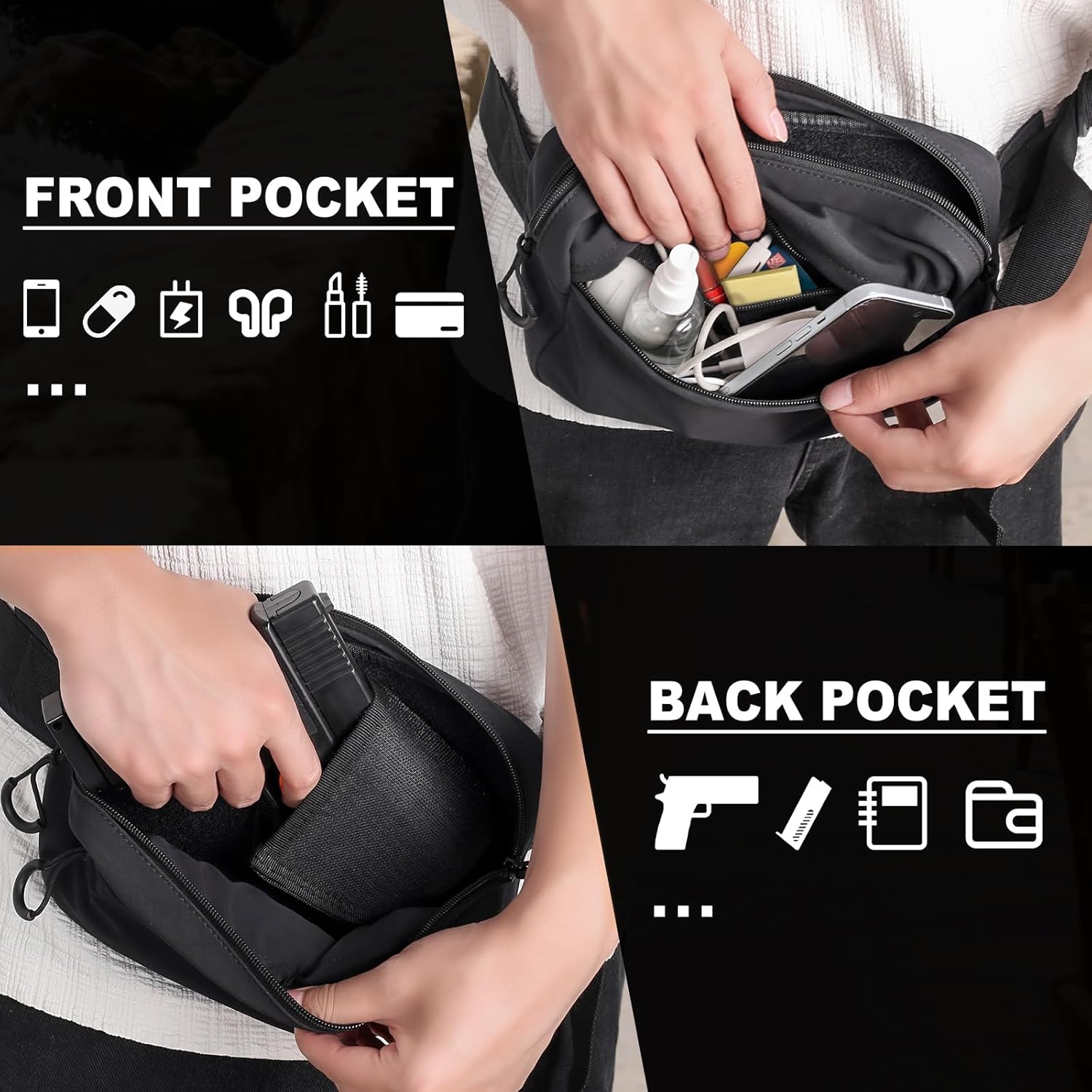 Tactical Fanny Pack with Holst - đánh giá và giá Edc Concealed Carry Holster