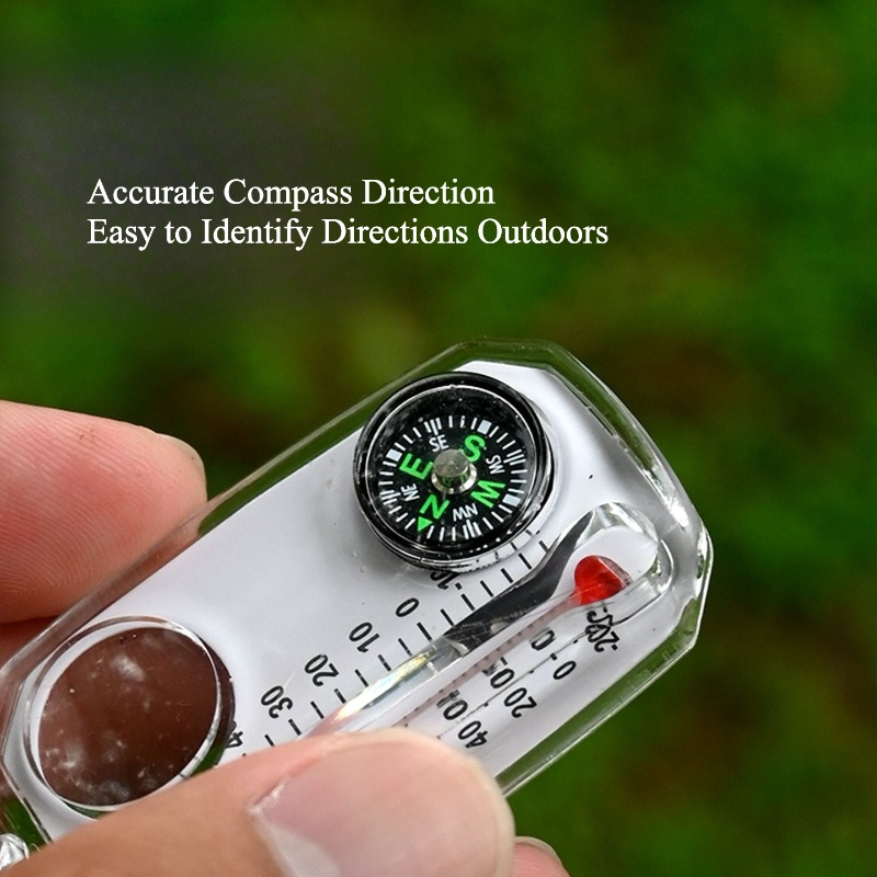 Outdoor Survival Compass Keych - đánh giá và giá Compass Keychain Mini