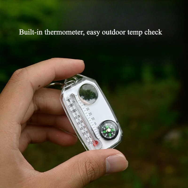 Outdoor Survival Compass Keych - đánh giá và giá Compass Keychain Mini