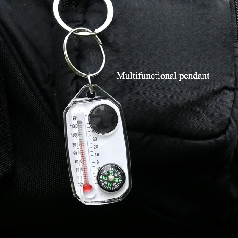 Outdoor Survival Compass Keych - đánh giá và giá Compass Keychain Mini