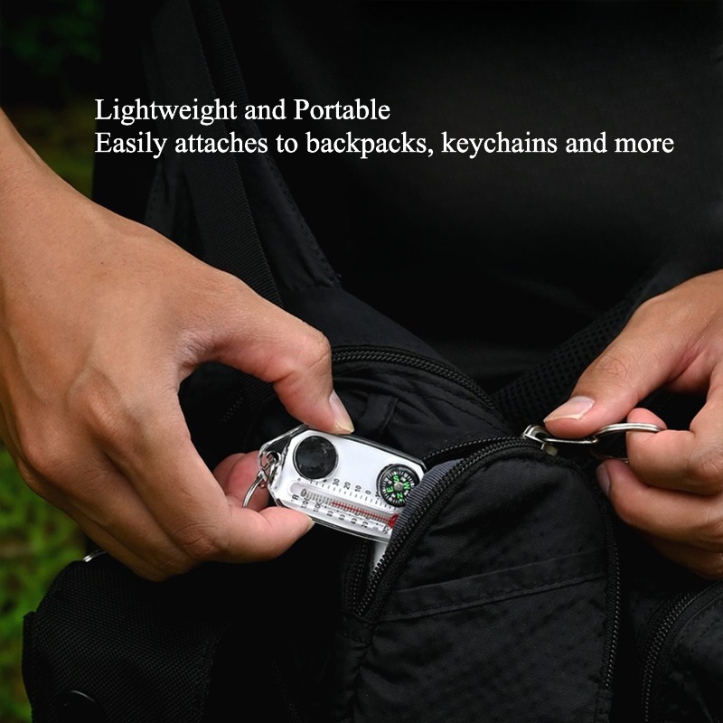 Outdoor Survival Compass Keych - đánh giá và giá Compass Keychain Mini